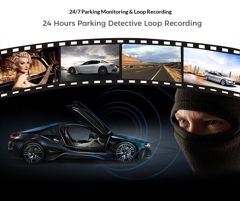 Versteckte WLAN-Dashcam für grenzüberschreitenden E-Commerce mit 360°-Nachtsicht und HD-Panorama-Autoaufnahme_voghion.com