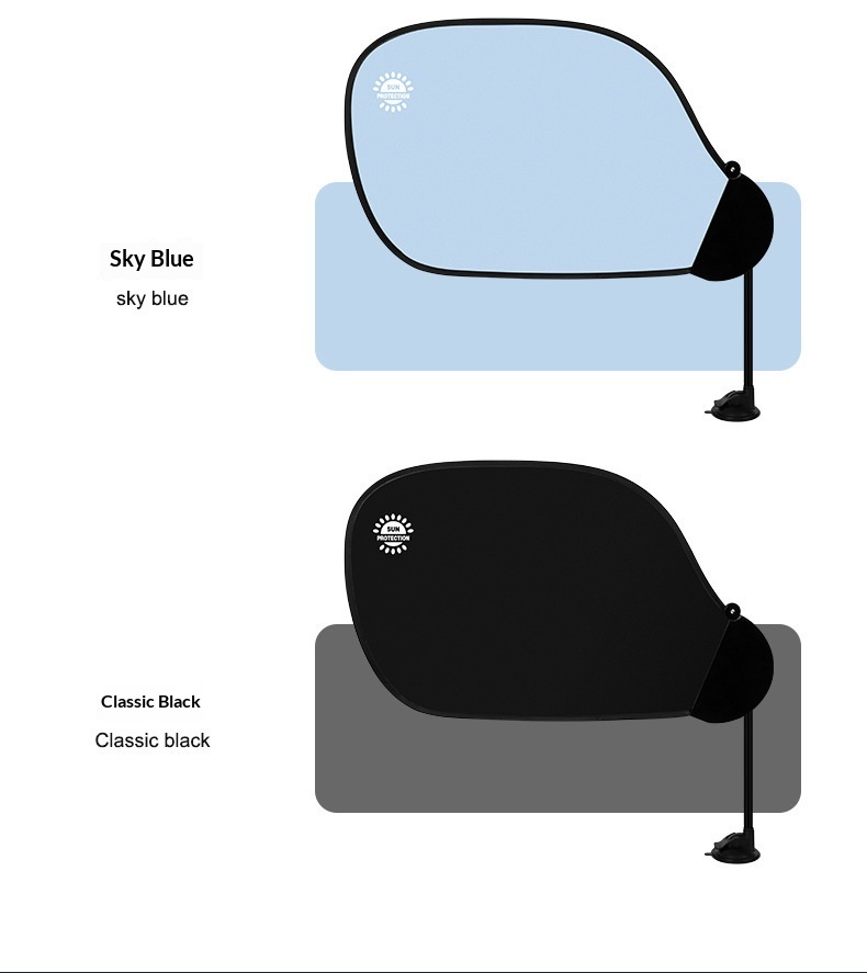 Parasole laterale anteriore per finestrino auto con isolamento termico a 360°, tendina oscurante._voghion.com