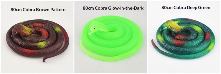 Cobra in plastica morbida realistica 80cm giocattolo scherzo_voghion.com