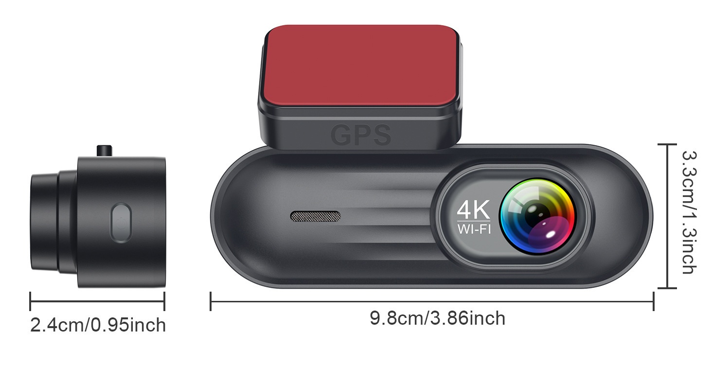 4k Dashcam Mit Front- Und Rückkamera Gps Und Nachtsichtmodus_voghion.com