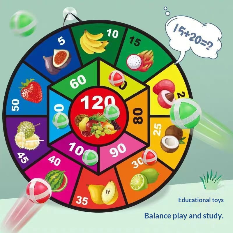 Cross-Border Children's Sticky Play Throwing Plate Ball Kindergarten Sports Set Toddler Educational Toys_voghion.com