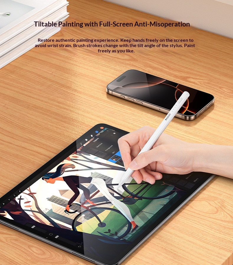 Stilo magnetico Yesido compatibile con iPad e tablet, per disegno e scrittura a mano, ideale per il commercio internazionale._voghion.com