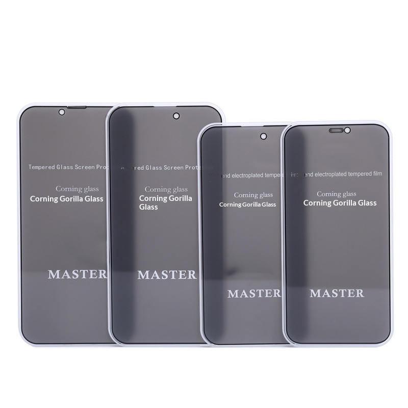 High-end Electroplated Privacy Protector For 17/16, IPhone 15 Pro Max Tempered Glass Screen Protector, Compatible_voghion.com
