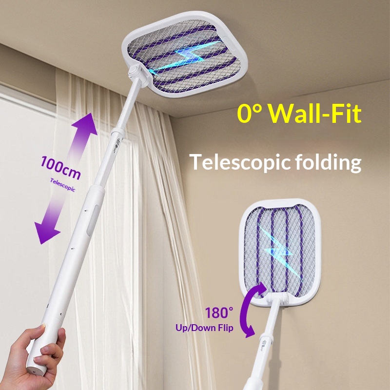 Kangming Electric Rechargeable Household Powerful Lithium Battery Purple Light Killer Lamp Multi-Functional Mosquito_voghion.com