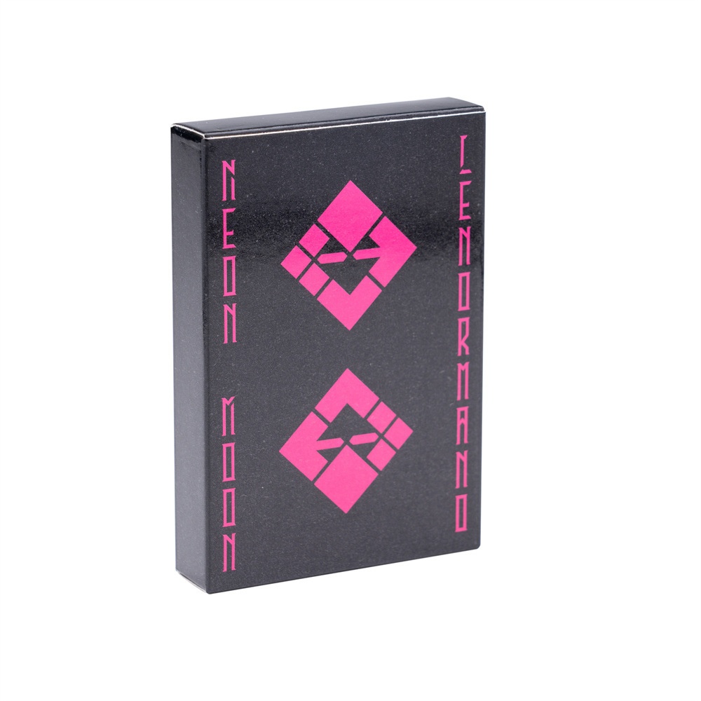 Cool Cyberpunk Neon Moon Lenormand Self-Owned Intellectual Property_voghion.com