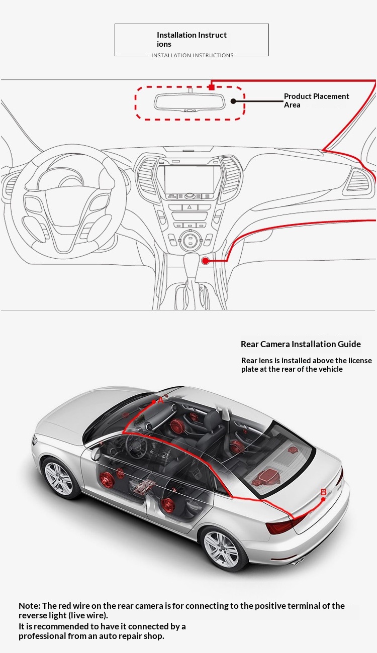 Dashcam specchietto retrovisore streaming media visione notturna_voghion.com