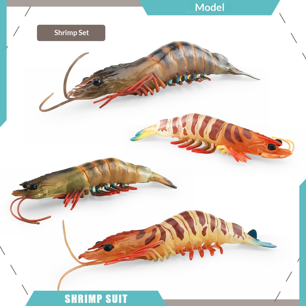 Realistisk tigerräka djurfigur för barn att leka med_voghion.com