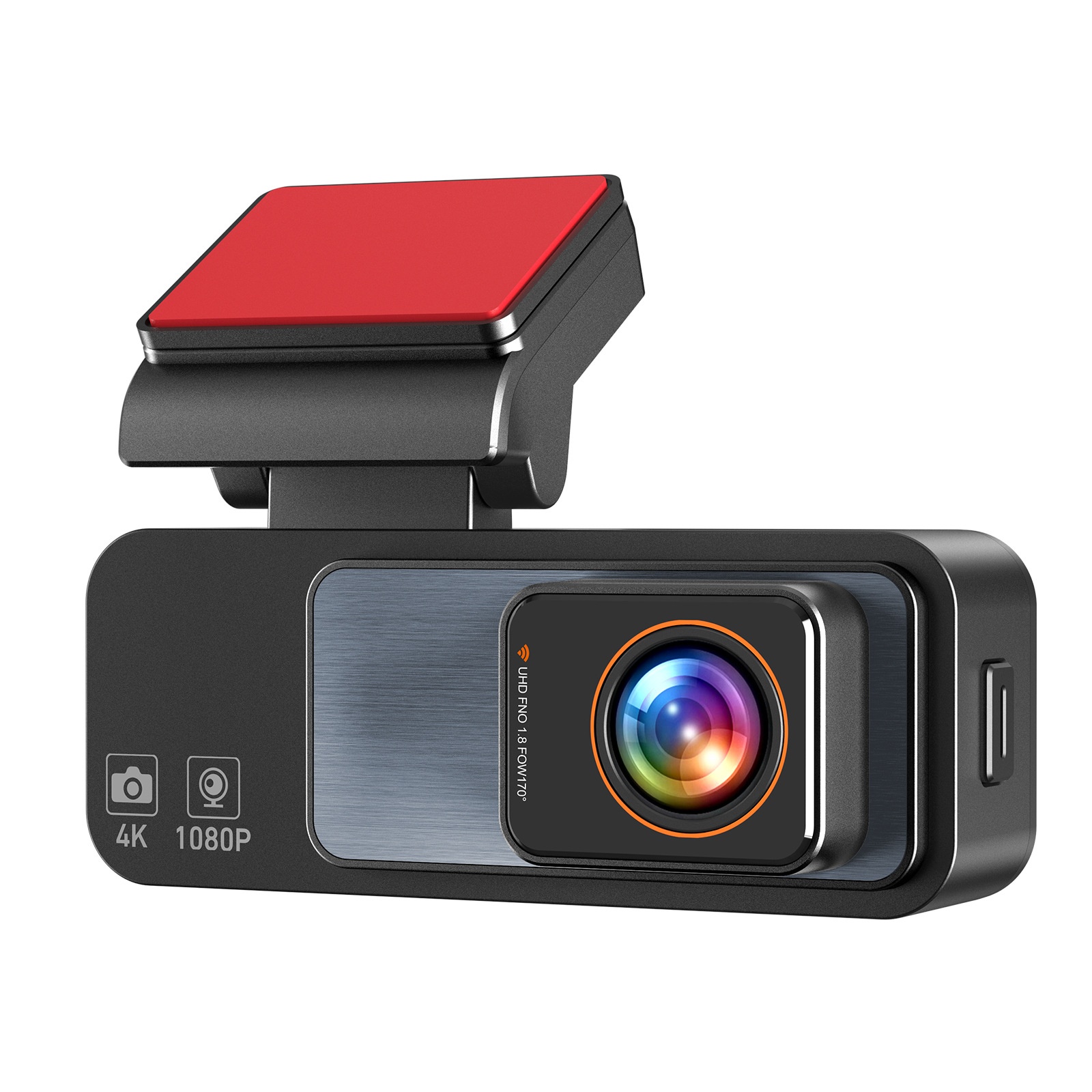 Telecamera HD per il commercio estero, registrazione doppia anteriore e posteriore, supporto WiFi multilingue, visione notturna, registratore per auto da cruscotto_voghion.com