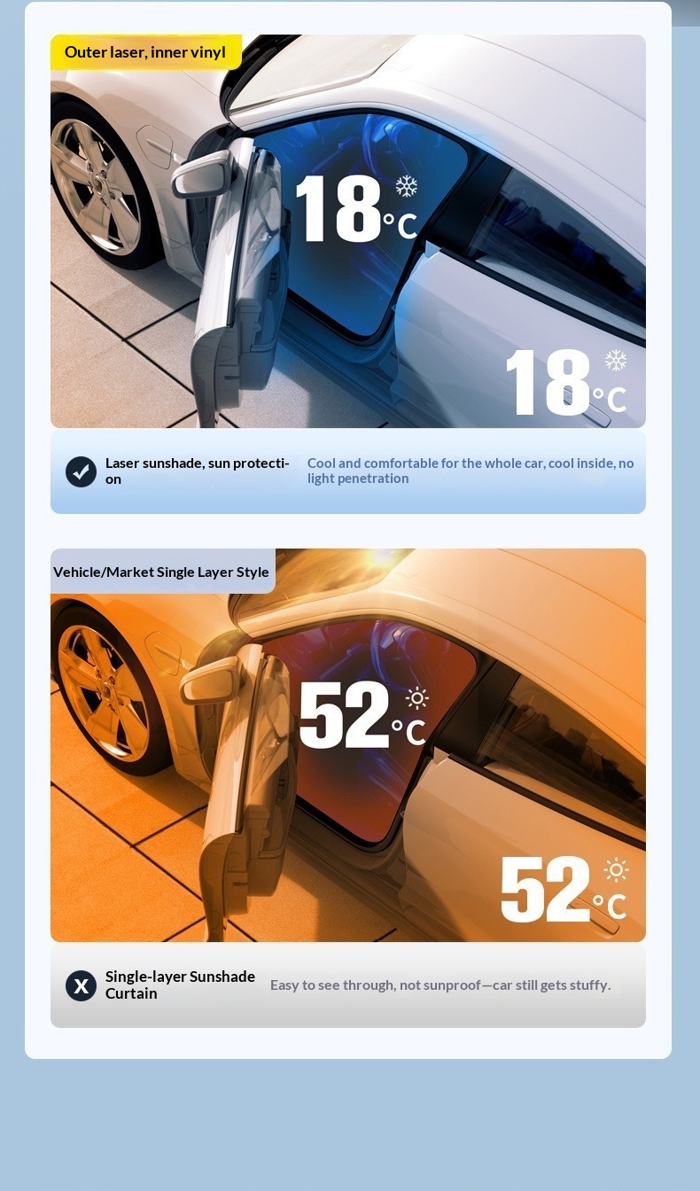 Parasole per parabrezza auto laser iridescente termico_voghion.com