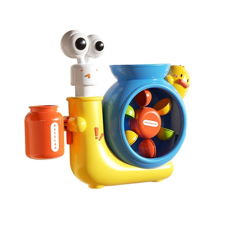 Cute Snail Baby Bathing, Water-Spraying And Spinning, Adorable Bath Tub Toy For Children_voghion.com