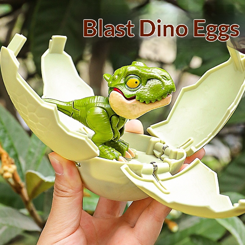 Children's Toy Transforming Dinosaur Egg Cute Finger Biting Tyrannosaurus Blind Box Realistic Animal Model For Boys_voghion.com