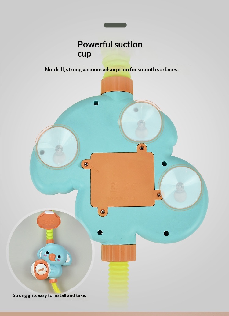 Gioco bagnetto elefantino con doccetta per bambini e neonato_voghion.com