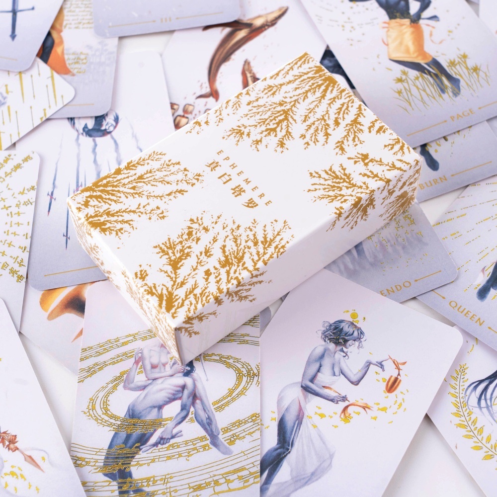 Advanced Waite High Frequency True White Tarot Cards With Electronic Guide_voghion.com