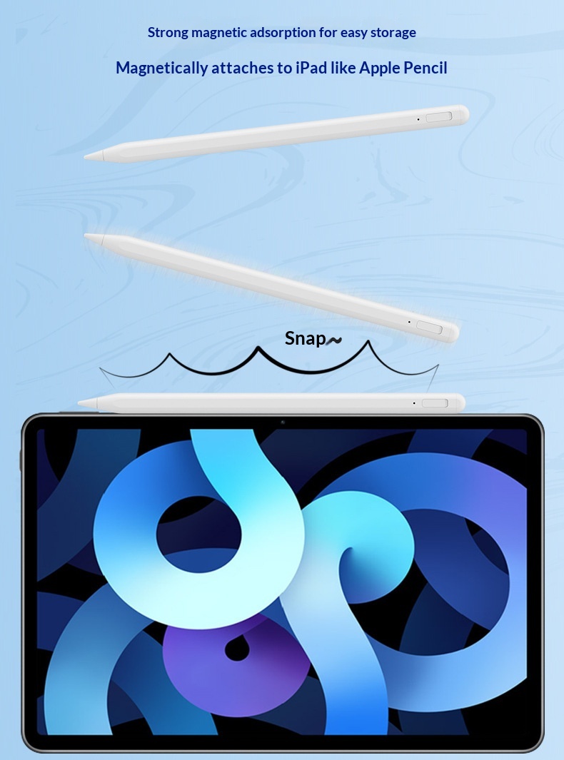 Stylet capacitif anti-erreur pour iPad, compatible avec les écrans tactiles des tablettes._voghion.com