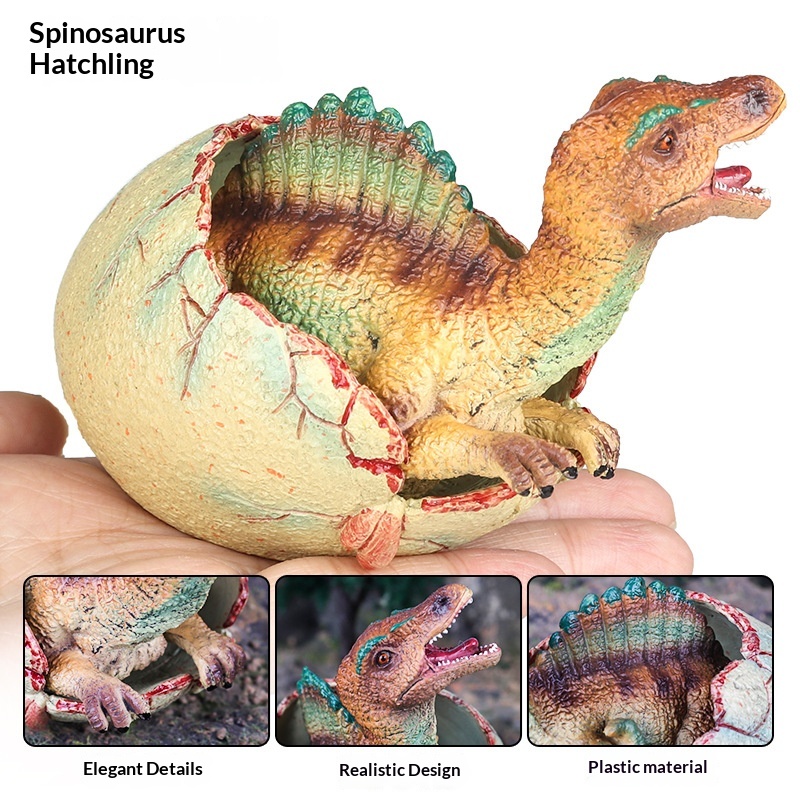 Dinosaur Egg Hatching Figure Realistic T-rex Spinosaurus Toy_voghion.com