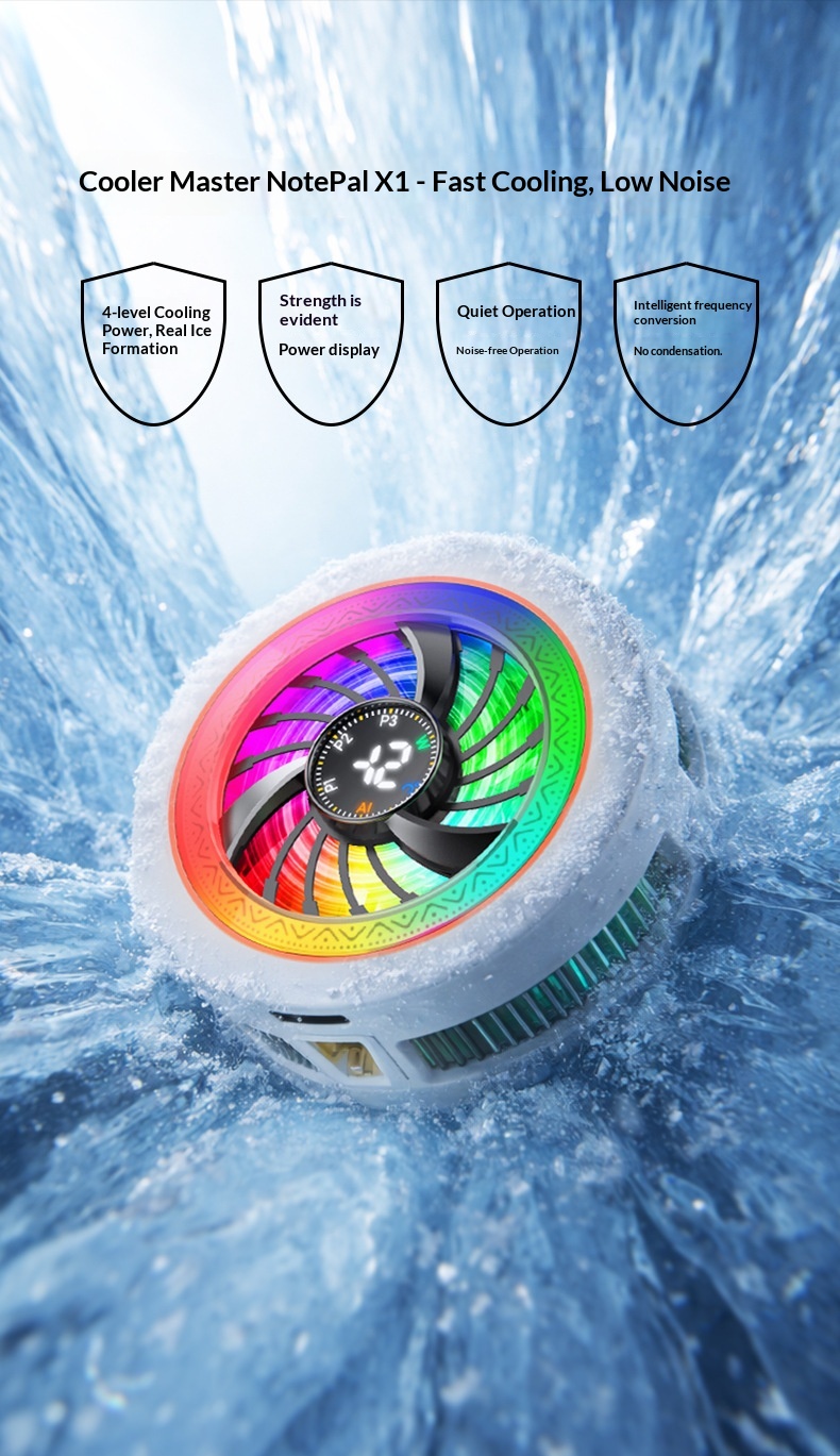 2026 New Model K6 Mobile Phone Cooler With Four-Level Adjustment, AI Temperature Control, Semiconductor Cooling,_voghion.com