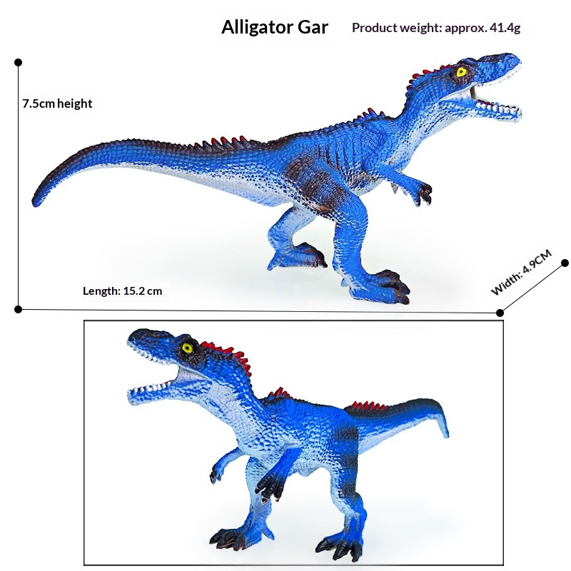 Cross-Border 2-13inch Hollow Plastic Large Animal Solid Simulation Dinosaur Model Ornament Toy Wholesale_voghion.com