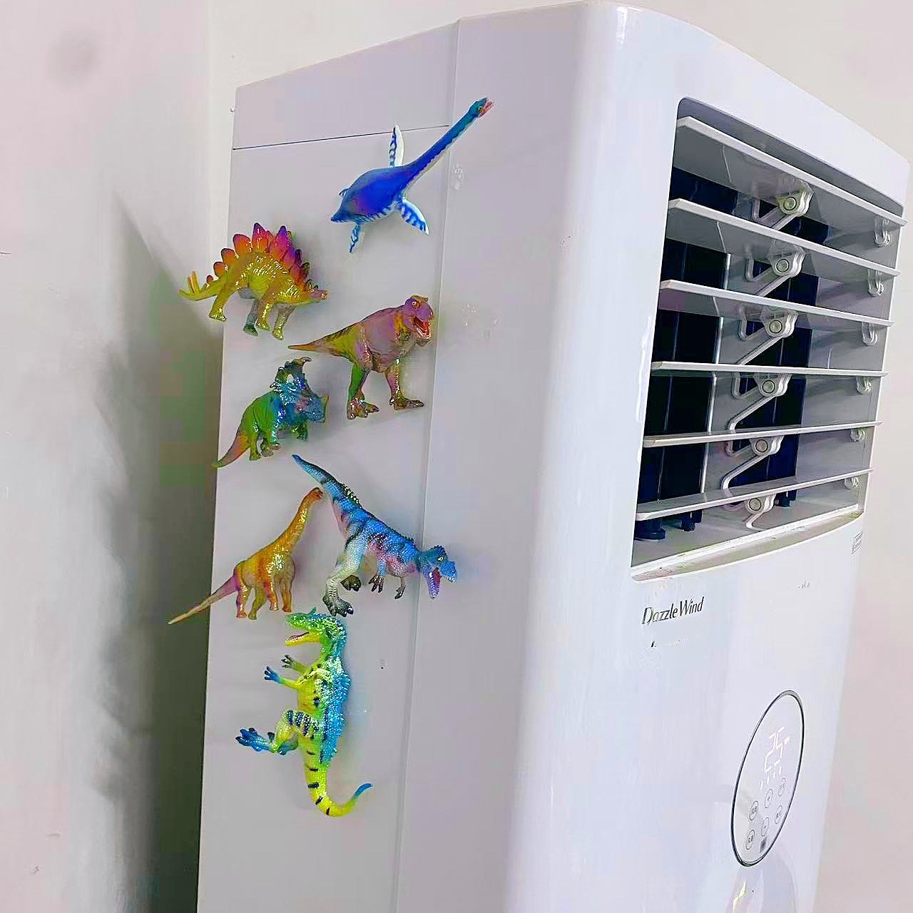 Cross-Border Creative Fridge Magnets Colorful Solid Simulation Dinosaur Model Children's Toy Set Decoration_voghion.com