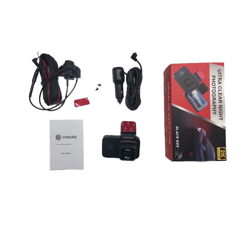 New 3inch Dash Cam 2K Ultra HD No Installation Night Vision GPS 4K Front And Rear Dual Lens Dashcam_voghion.com
