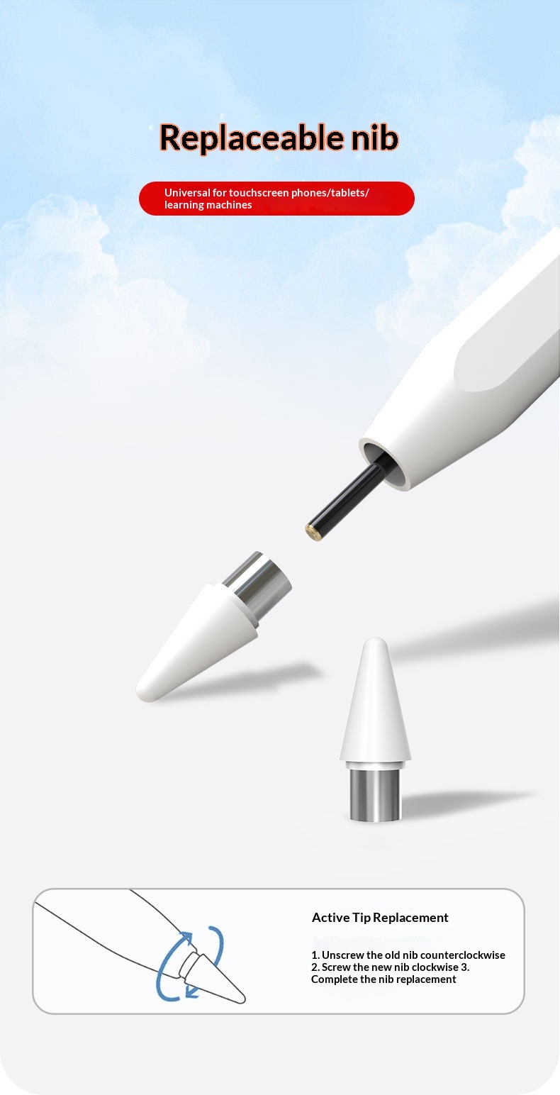 Universeller kapazitiver Touchscreen-Stift für Samsung iPad, kompatibel mit Tablets und Smartphones_voghion.com