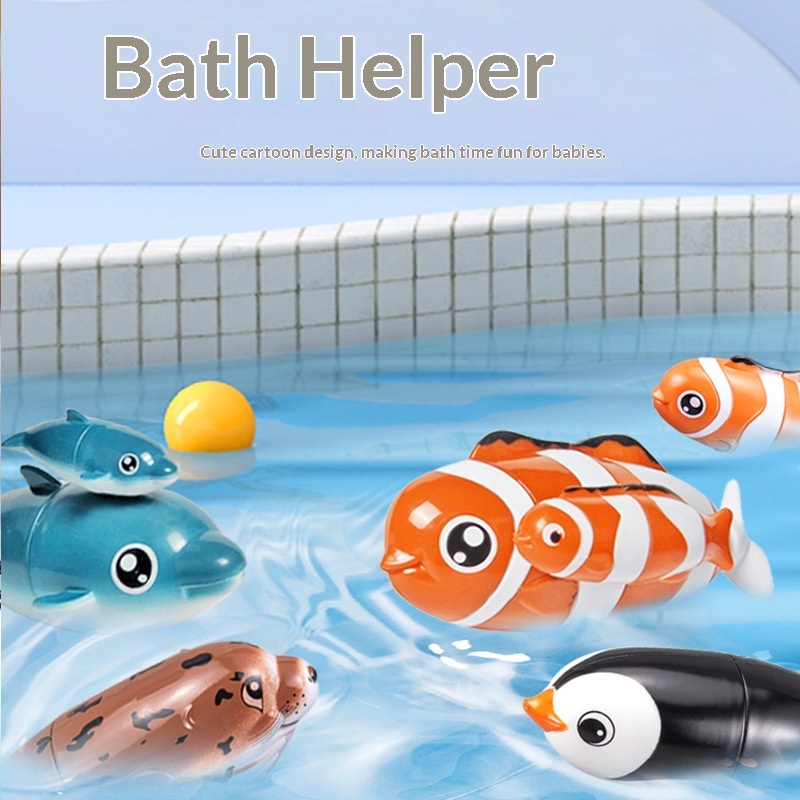 Toys For Children, Bathing Kids Play Toys, Swimming Octopus, Water Dolphin, Sea Lion, Cross-Border Hot Sale_voghion.com