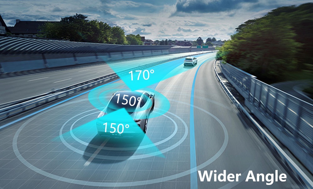 Cross-Border 3-Lens 360-Degree Dash Cam HD 4K Front Interior Rear Recording Multi-Language WIFI_voghion.com