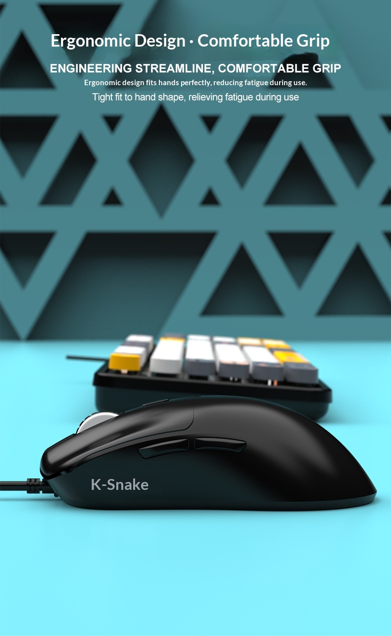 Retro Punk Keyboard And Mouse Set For Desktop And Laptop Pc_voghion.com