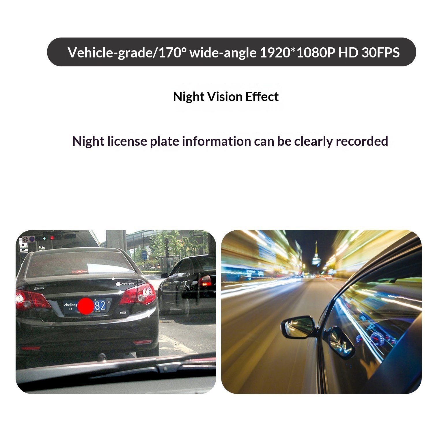 Cameră auto dvr dublă hd supraveghere și cameră marșarier ascunsă_voghion.com