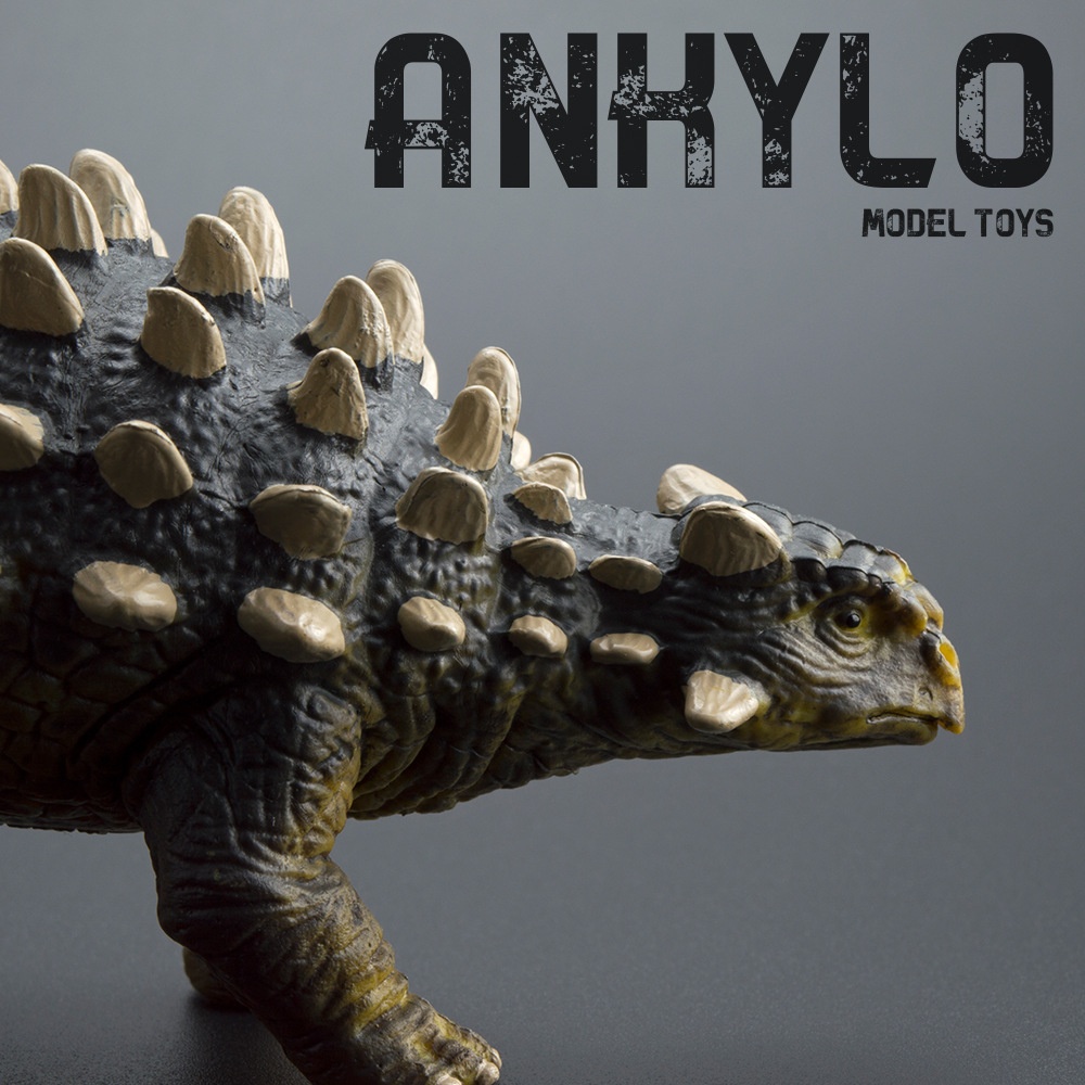 Modello realistico di dinosauro transfrontaliero in plastica rigida, mondo animale giurassico, giocattolo, statuetta di Ankylosaurus, regalo_voghion.com
