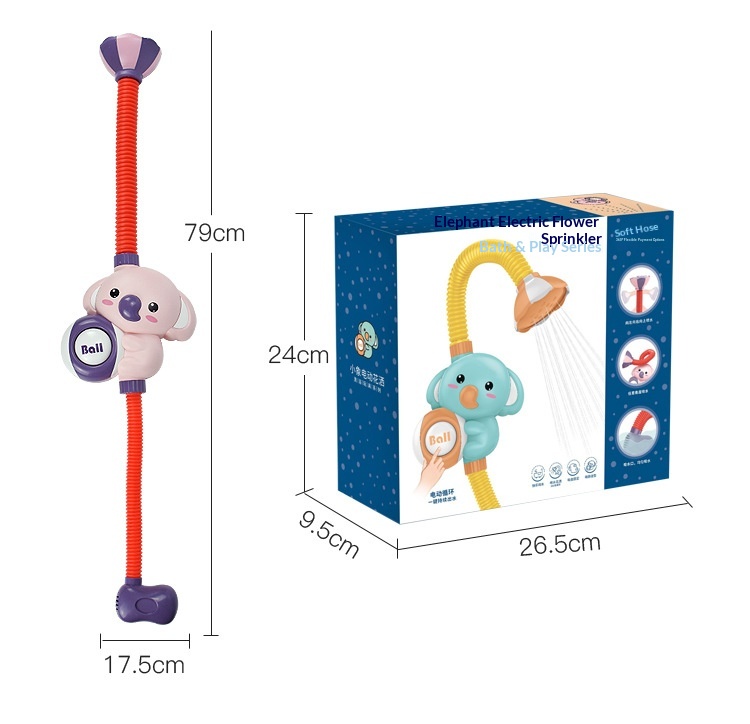 Gioco bagnetto elefantino con doccetta per bambini e neonato_voghion.com