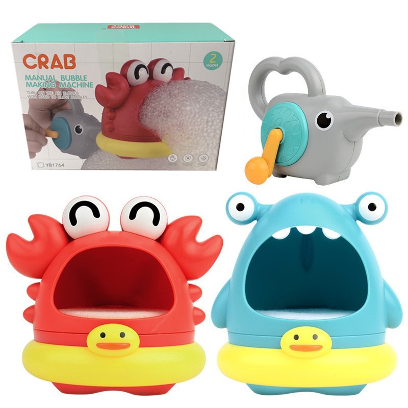 Crab Bubble Machine Shark Bathroom Baby Bathing Water Play Toy Children's IngBaby New Product Cross-Border_voghion.com
