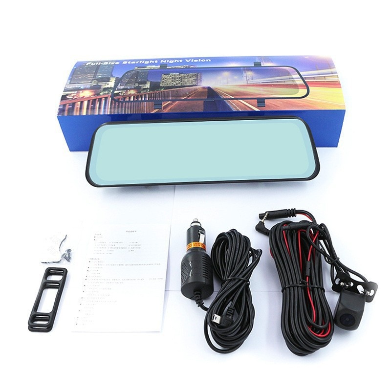 Dashcam specchietto con telecamera anteriore e posteriore_voghion.com