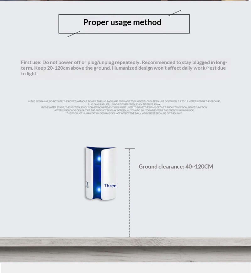 Ultrasonic Electromagnetic Electronic Killer Plug-in Mosquito Repellent Micro Light Wave Insect Mouse Repeller_voghion.com