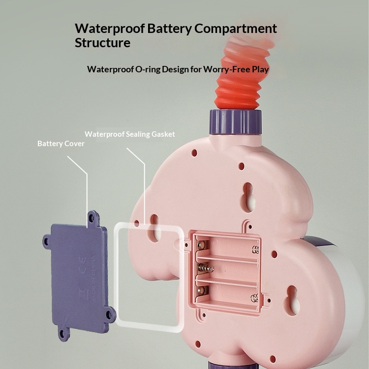 Doccia elettrica a forma di elefantino per bambini, ideale per nuoto, bagnetto e giochi d'acqua in bagno._voghion.com