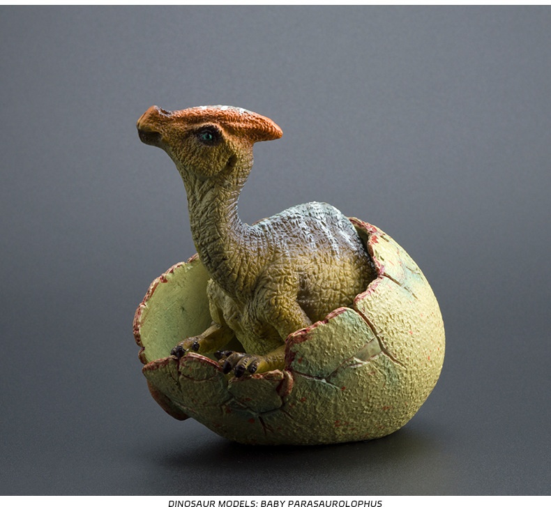 Grenzüberschreitendes, niedliches, realistisches Dinosaurier-Ei-Modell, solide, halb geschlüpfte, jurassische Triceratops, Brachiosaurus, Ankylosaurus Spielzeug_voghion.com