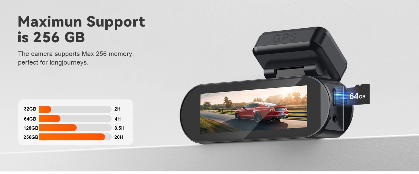 4k Dashcam Mit Front- Und Rückkamera Gps Und Nachtsichtmodus_voghion.com