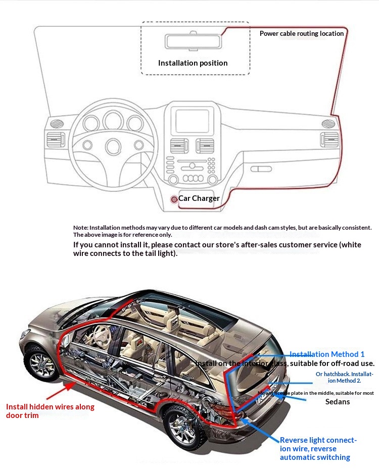 Dashcam 2k fram- och backkamera med parkeringsövervakning_voghion.com