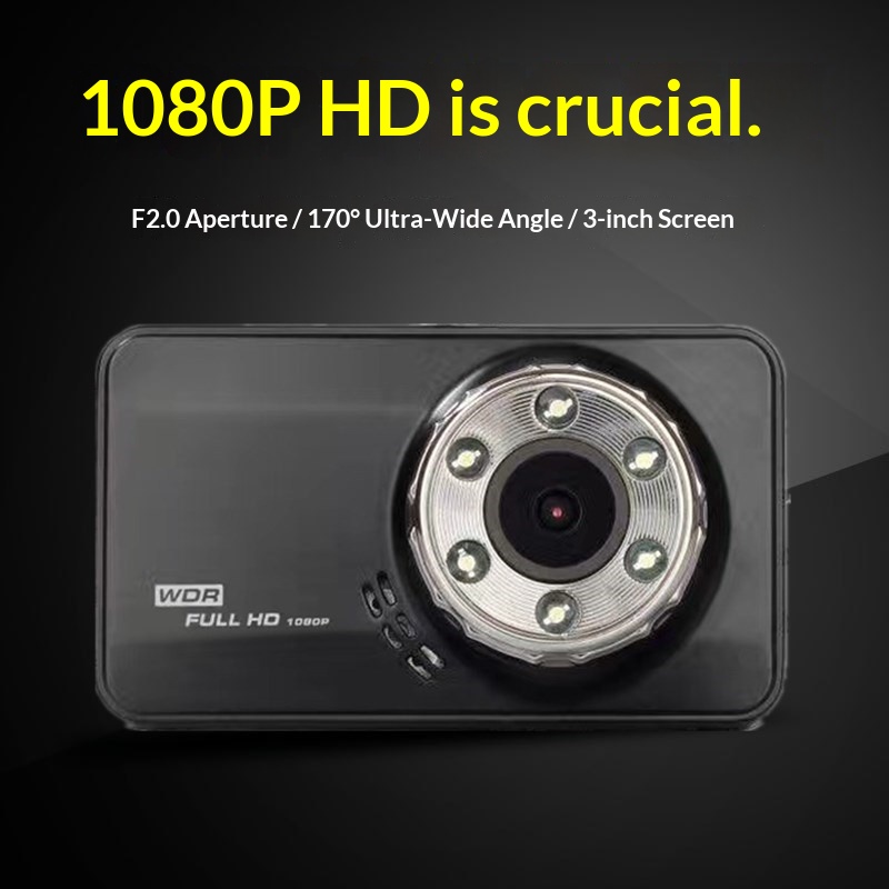 Cameră auto dvr dublă hd supraveghere și cameră marșarier ascunsă_voghion.com