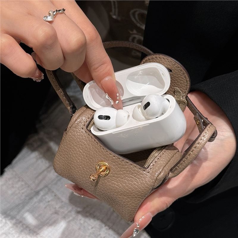 Kreative Mini-Tasche, geeignet als Schutzhülle für AirPods Pro 2 Bluetooth-Kopfhörer, Münzgeldbörse und Autoschlüssel-Zubehör_voghion.com