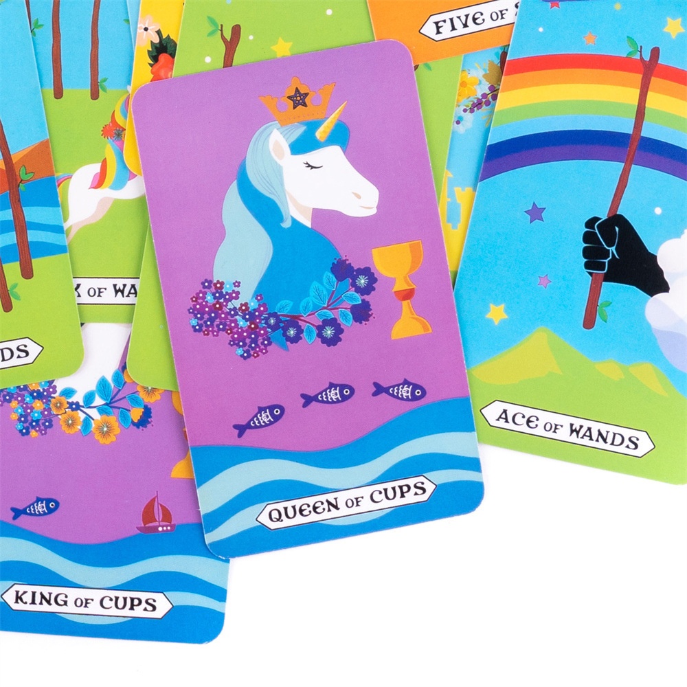 Mazzo da sogno Carta di proprietà intellettuale Tarocchi dell'unicorno arcobaleno_voghion.com