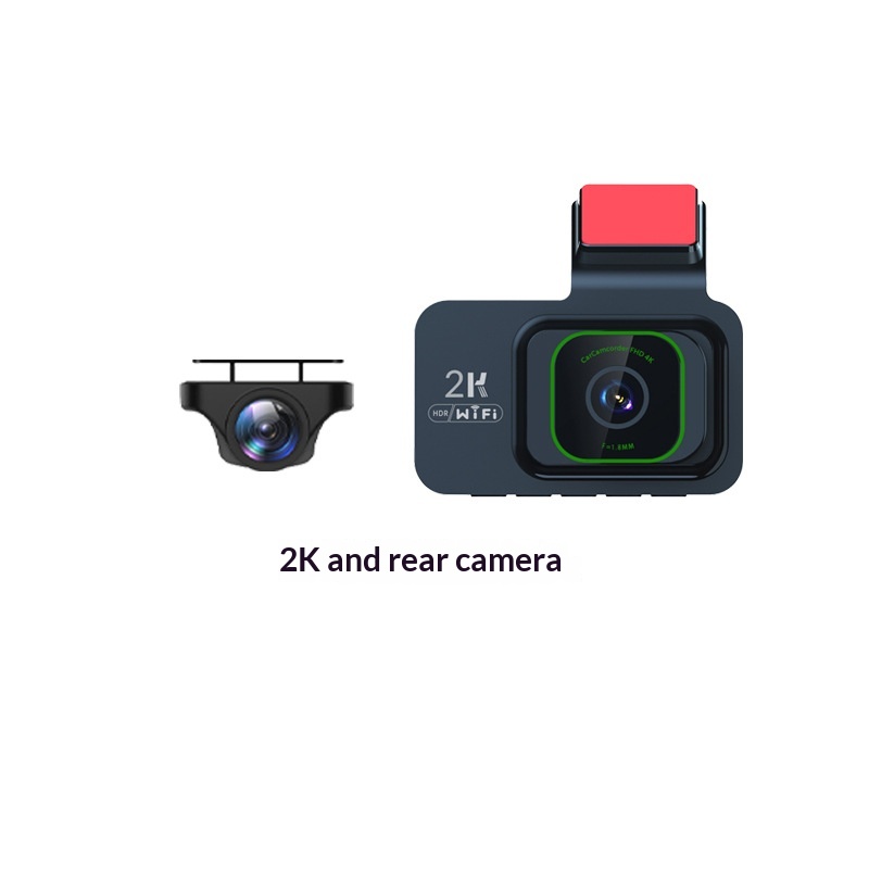 New 3inch Dash Cam 2K Ultra HD No Installation Night Vision GPS 4K Front And Rear Dual Lens Dashcam_voghion.com