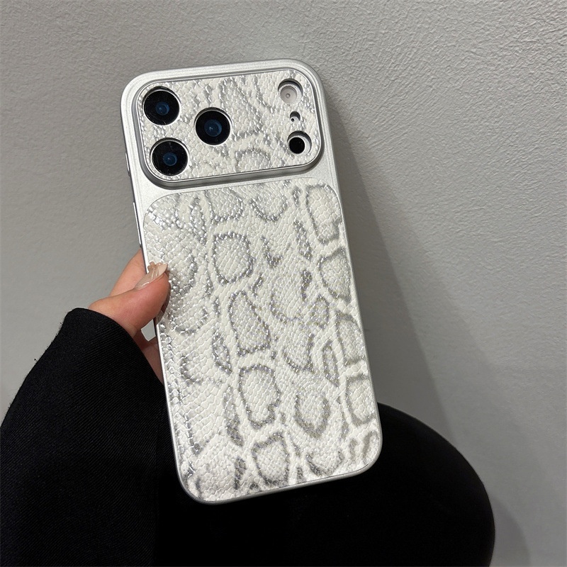 New Python Skin Pattern Case Instantly Transforms Into A 17promax Phone Case, Suitable For 16pro/15, Anti-drop_voghion.com