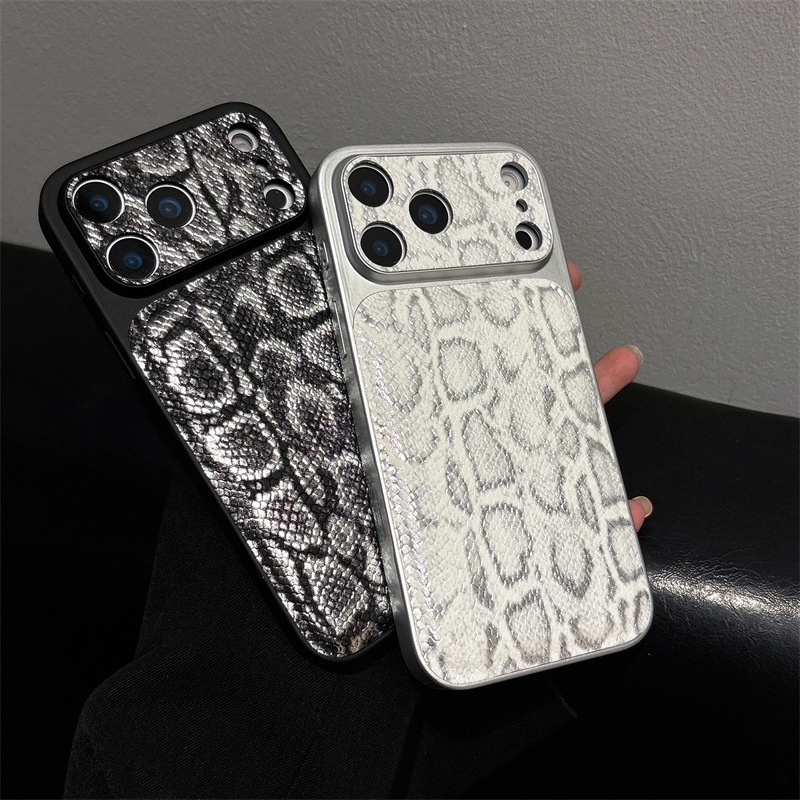New Python Skin Pattern Case Instantly Transforms Into A 17promax Phone Case, Suitable For 16pro/15, Anti-drop_voghion.com