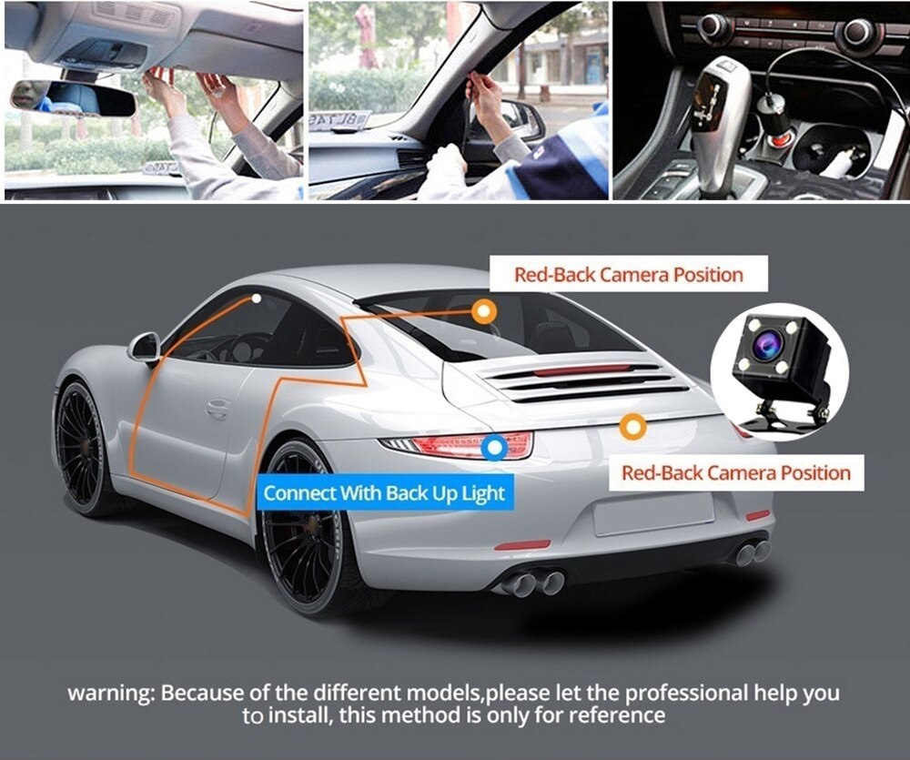 2025 Cross-Border HD Dash Cam 3-Channel 1080P Recorder Camera Phone Playback Video_voghion.com