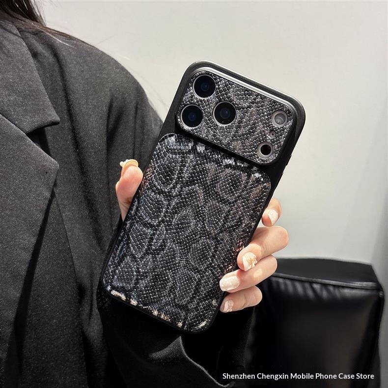 New Python Skin Pattern Case Instantly Transforms Into A 17promax Phone Case, Suitable For 16pro/15, Anti-drop_voghion.com