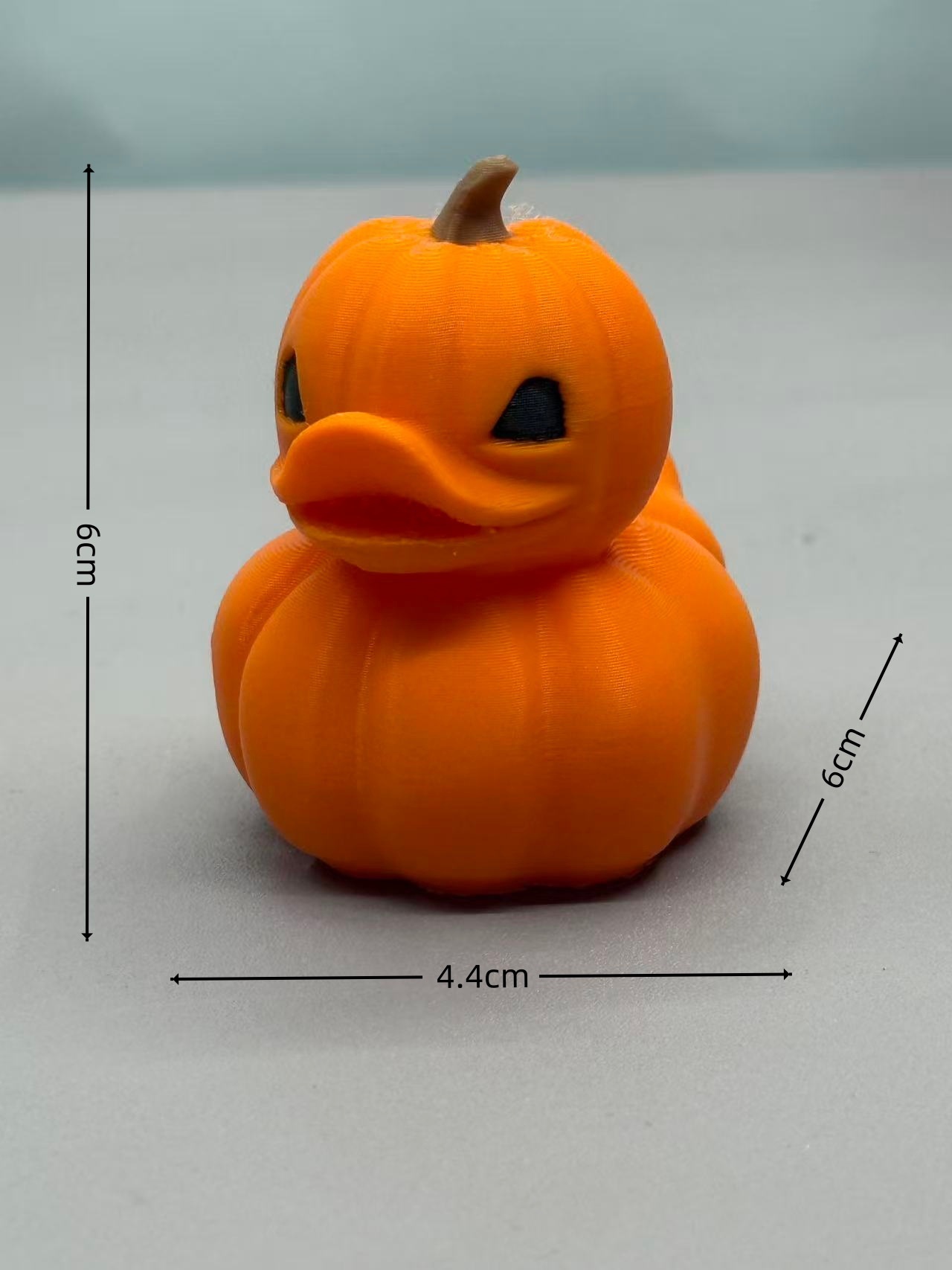 3d Printed Pumpkin Duck Halloween Ornament Decorative Figure_voghion.com