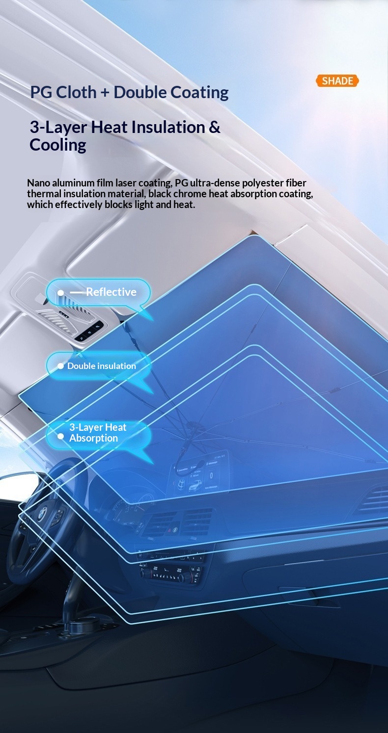 Parasole per parabrezza auto laser iridescente termico_voghion.com