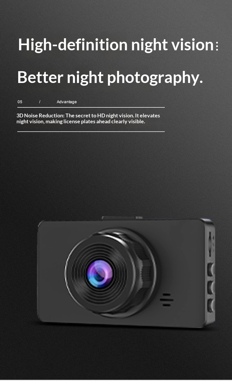 Dash Cam Front And Rear Dual Camera Wifi 2.5k Night Vision Dvr_voghion.com