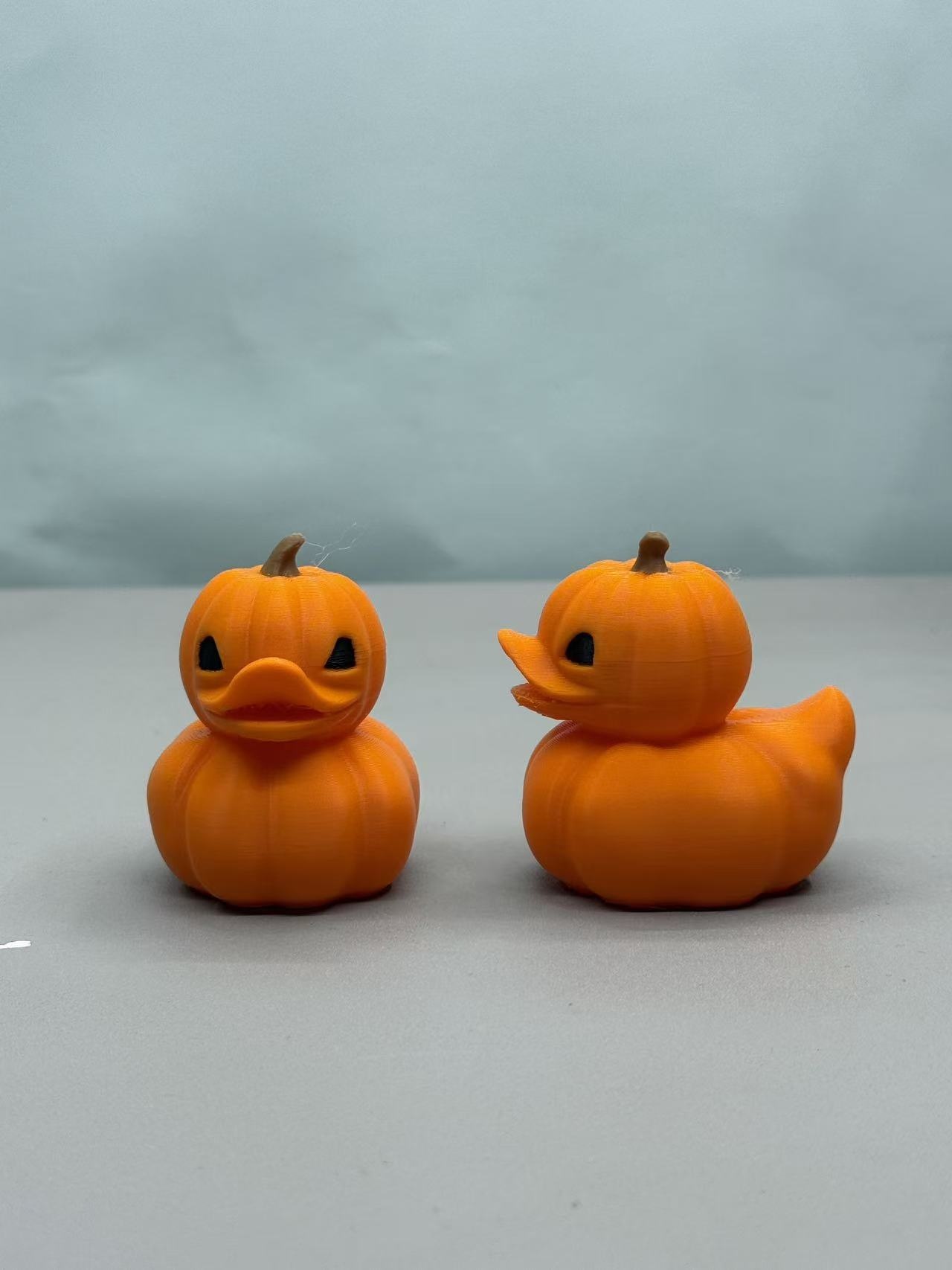 3d Printed Pumpkin Duck Halloween Ornament Decorative Figure_voghion.com