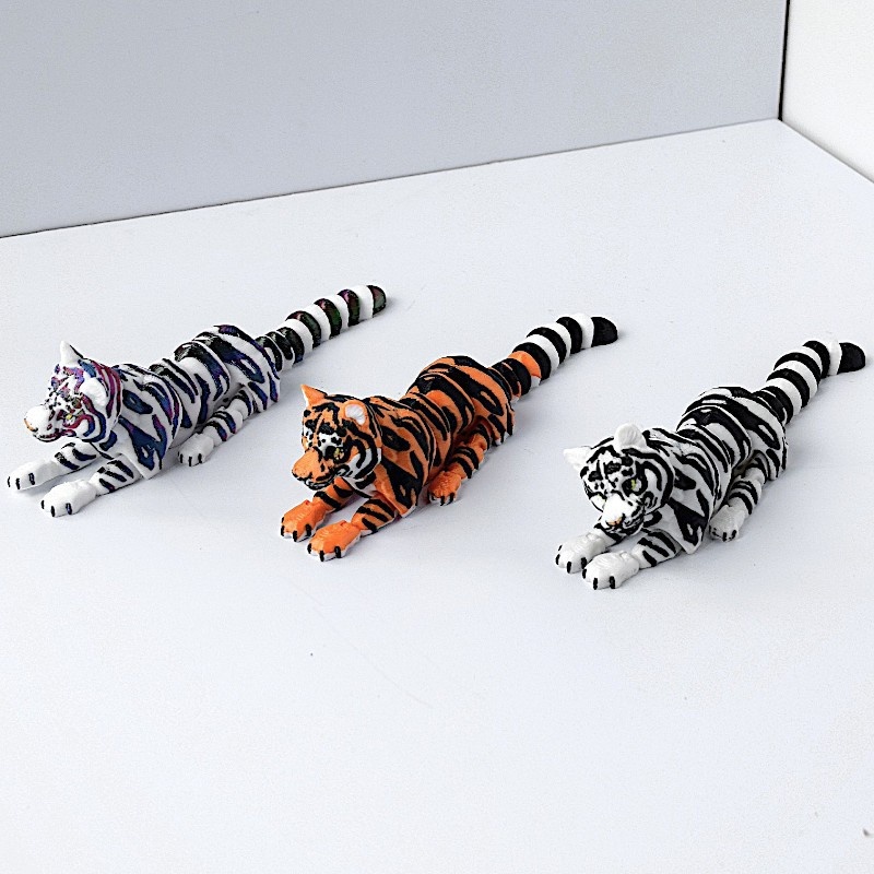 3D-gedrucktes Waldtiermodell für Kinder: Elefant, Tiger, Löwe – ein realistisches Spielzeug_voghion.com